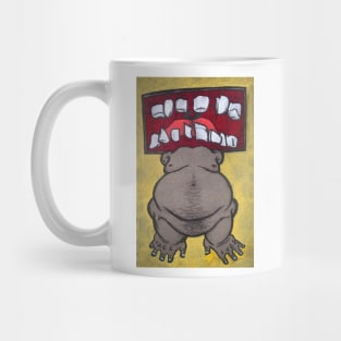 Fat Body Big Teeth Monster Mug